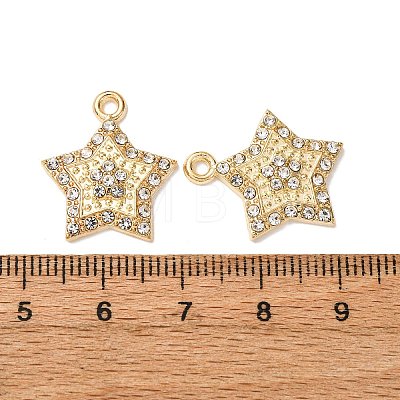 Alloy Pendants with Rhinestone X1-FIND-H051-09G-1