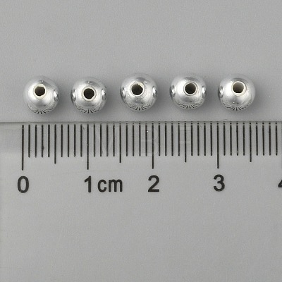 Plating Plastic Acrylic Round Beads PACR-L003-6mm-S-1