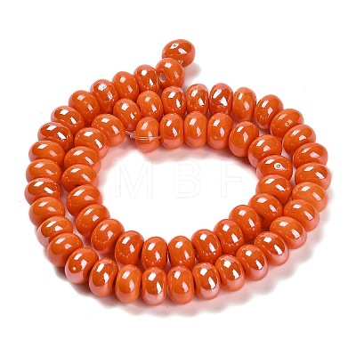 Porcelain Rondelle Beads PORC-Q001-01A-1