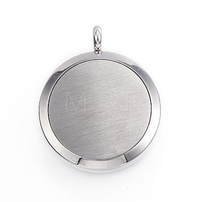 316 Surgical Stainless Steel Diffuser Locket Pendants STAS-P102-095-1