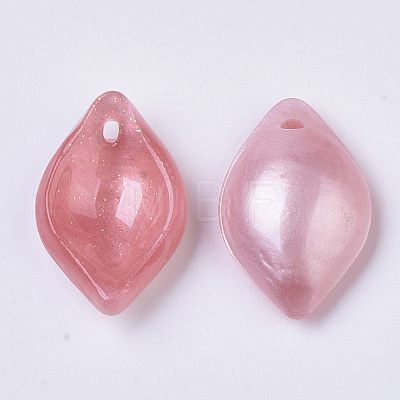 Two Tone Plastic Pendants KY-T015-20-A03-1