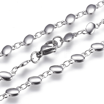 304 Stainless Steel Chain Necklaces STAS-P164-03P-1