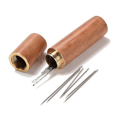 30Pcs Galvanized Iron Self Threading Hand Sewing Needles TOOL-NH0001-02B-1