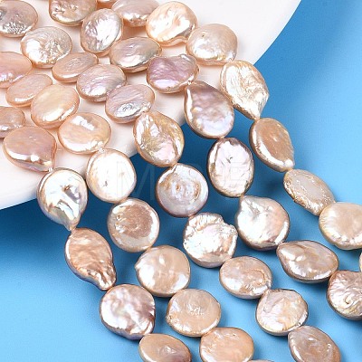 Natural Baroque Keshi Pearl Beads Strands PEAR-S018-02C-06-1
