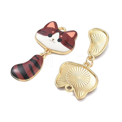 Printed Alloy Pendants ENAM-K076-45G-04-1