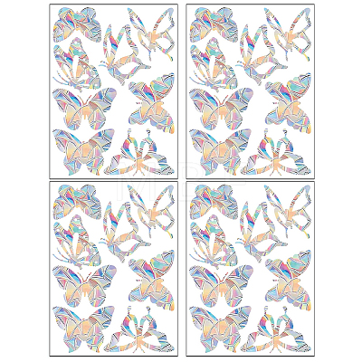 Rainbow Prism Plastic Electrostatic Glass Window Stickers DIY-WH0502-28-1