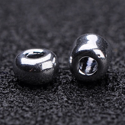 8/0 Electroplate Glass Seed Beads SEED-Q004-02-1