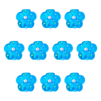 10Pcs Handmade Lampwork Beads LAMP-TADJ0001-01G-1
