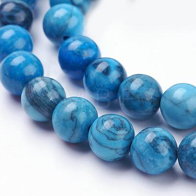 Natural Map Stone/Picasso Stone/Picasso Jasper Beads Strands G-F520-43-8mm-1