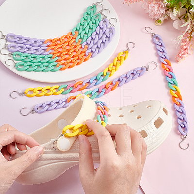 Acrylic Link Shoe Decoration Chain FIND-AB00041-1