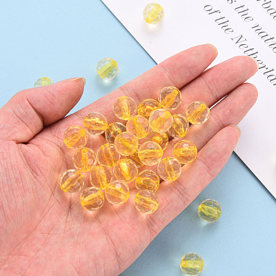 Transparent Acrylic Beads TACR-S154-10A-81-1