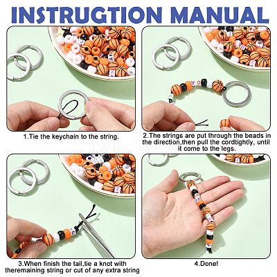DIY Jewelry Keychain Making Kits DIY-YW0018-40-1