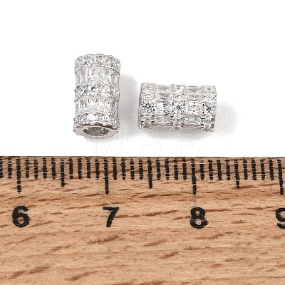 925 Sterling Silver Micro Pave Clear Cubic Zirconia Beads SE-CBAF1B2-16D-P-1