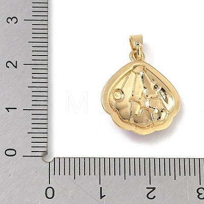 Brass Enamel Pendants RB-CBA2CEF-04G-1