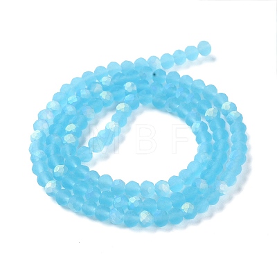 Transparent Glass Beads Strands EGLA-A044-T2mm-MB08-1