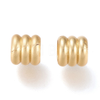 Matte Brass European Style Beads OPDL-H100-07MG-1