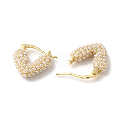 Brass Hoop Earrings for Women EJEW-M251-08G-1