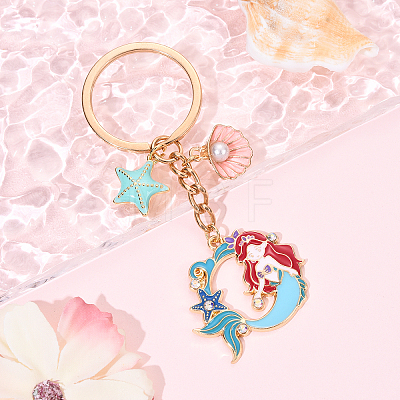 Brass & Alloy Enamel Keychain KEYC-YW00160-02-1