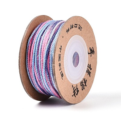 30M Segment Dyed Macrame Cotton Cord OCOR-T018-01O-1