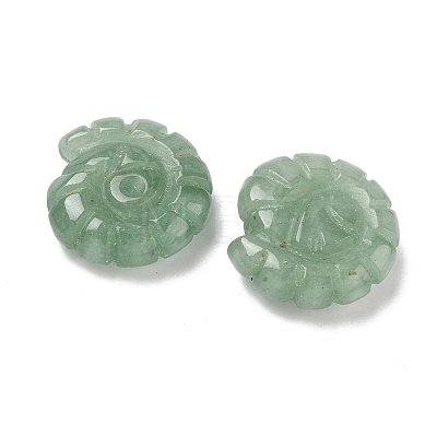 Natural Green Aventurine Conch Display Decorations DJEW-D303-01J-1