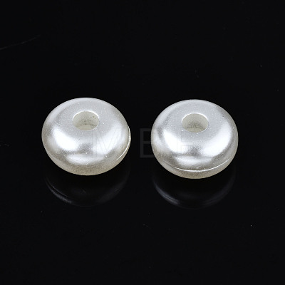 ABS Plastic Imitation Pearl Beads OACR-N008-150-1