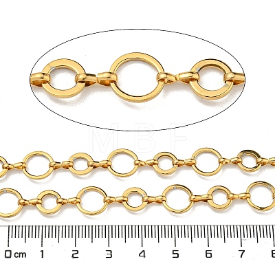 10M Ion Plating(IP) 304 Stainless Steel Donut & Infinity Link Chains CHS-G034-01G-1