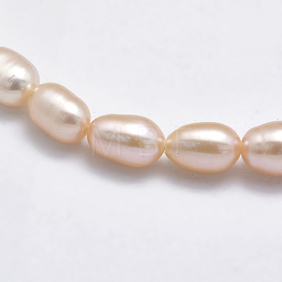 Natural Cultured Freshwater Pearl Beads Strands PEAR-F007-76-01-1