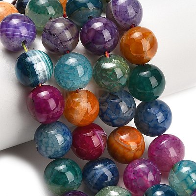 Natural Dragon Veins Agate Beads Strands GG-L001-L01-01B-1
