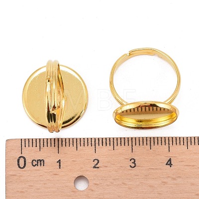 Brass Pad Ring Findings KK-J110-G-1