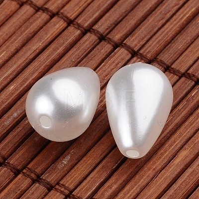 Teardrop Acrylic Imitation Pearl Beads OACR-O002-2462-1