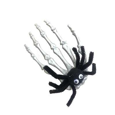 Halloween Skeleton Hands Plastic Alligator Hair Clips HAWE-PW0001-261B-1