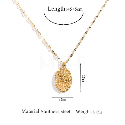 304 Stainless Steel Pendant Necklaces WGFEF8E-09-1