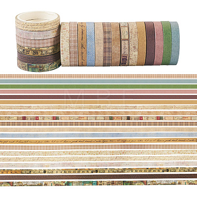 20 Rolls Paper Adhesive Tape Set DIY-TAC0023-42A-1