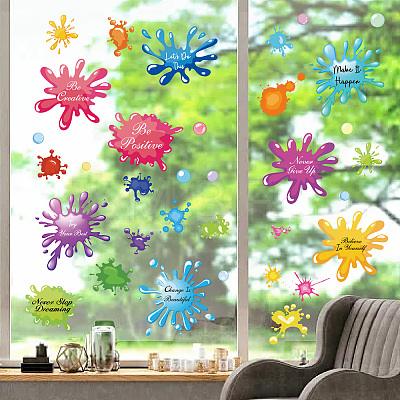 8 Sheets 8 Styles PVC Waterproof Wall Stickers DIY-WH0345-149-1