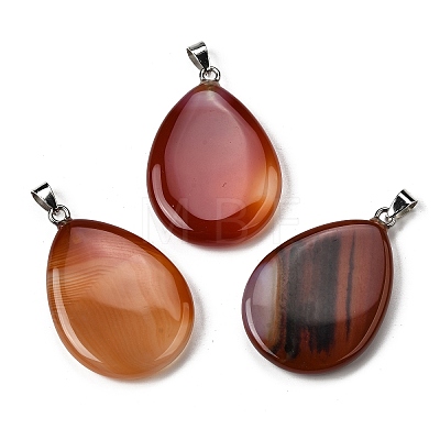 Natural Red Agate(Dyed & Heated) Pendants G-F820-14P-01-1