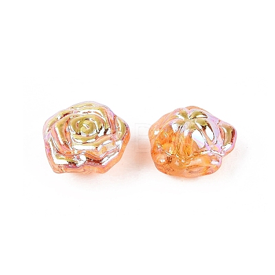 Electroplate Transparent Glass Beads Strands EGLA-N056-02A-05-1