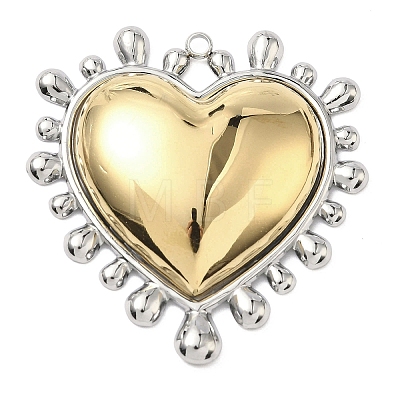 Two-tone 304 Stainless Steel Big Pendants X-STAS-G371-19G-1