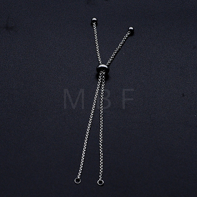 Adjustable 201 Stainless Steel Slider Bracelets Making STAS-S105-JN646-1-1