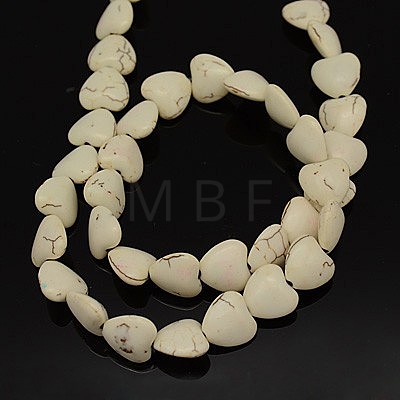 Synthetic Magnesite Beads Strands G-E017-11x12x6mm-1