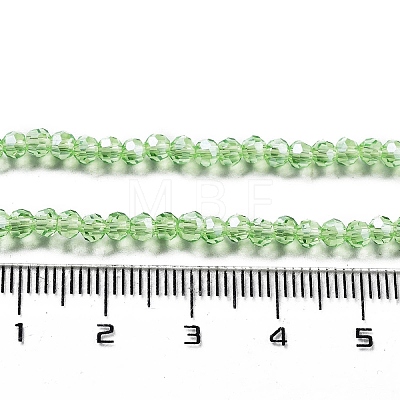 Electroplate Transparent Glass Beads Strands EGLA-A035-T3mm-A09-1