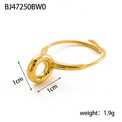 304 Stainless Steel Loop Ring Base STAS-OY019-72G-1