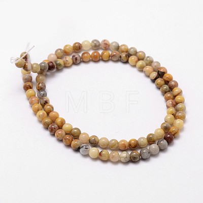 Natural Crazy Agate Beads Strands X-G-D840-70-4mm-1