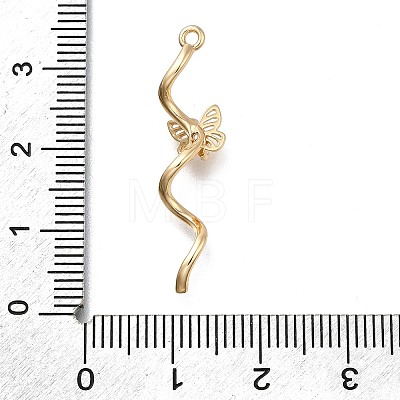 Brass Micro Pave Cubic Zirconia Pendants KK-D312-07G-1