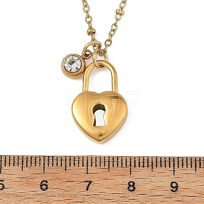 2Pcs 2 Styles 304 Stainless Steel Pendant Satellite Chain Necklaces NJEW-JN06495-01-1