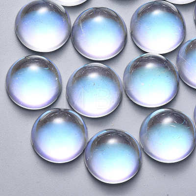 Transparent Glass Cabochons GLAA-S190-013A-G01-1