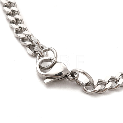 304 Stainless Steel Cross Pendant Necklaces NJEW-M197-04P-1
