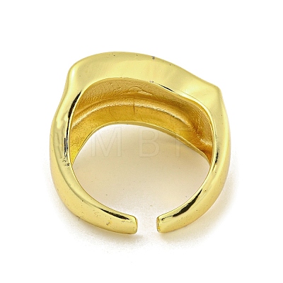 Brass Cuff Rings for Women RJEW-E294-03G-03-1