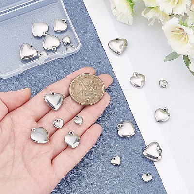 Unicraftale 20Pcs 5 Style 304 Stainless Steel Charms STAS-UN0026-92-1