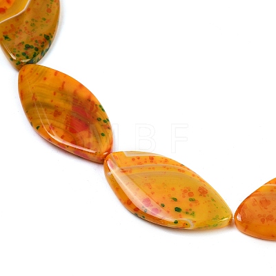 Dyed Natural Agate Beads Strands G-U029-E01-1