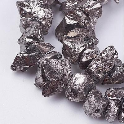 Electroplated Natural Quartz Crystal Bead Strands G-F336-06G-1